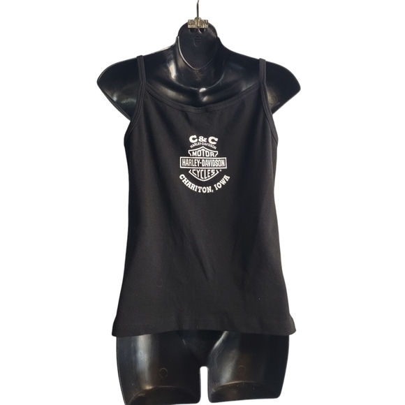 Harley-Davidson Women's Black Tank Top Size Medium - Picture 2 of 7